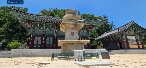 금곡사  대웅전과 3층석탑