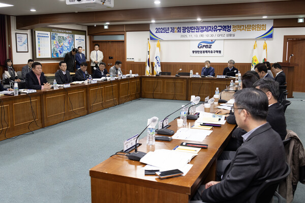 ‘2025년 제2회 정책자문위원회’ 모습. [사진=광양경자청]
